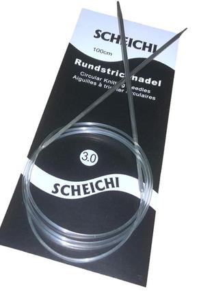 Спицы металлические круговые на леске 100см/№3.00