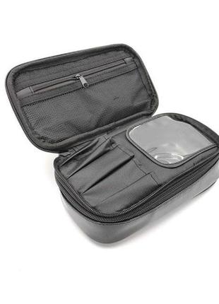 Лакированная косметичка (черная)