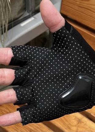 Тактические перчатки половинные, перчатки зсу, цвет черный2 фото