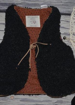 12 - 18 месяцев 86 см обалденно модная фирменная красивая теплая жилетка болеро меховушка зара zara3 фото