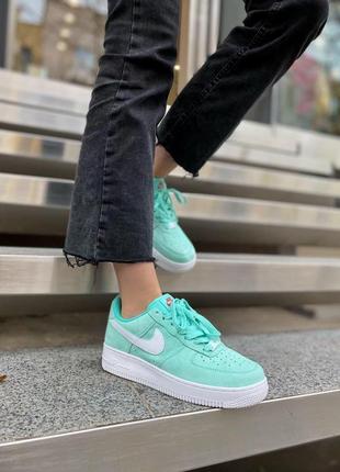 Кросівки жіночі nike air force 1 green white5 фото