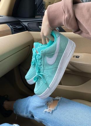 Кросівки жіночі nike air force 1 green white10 фото