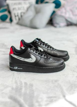 Кросівки жіночі nike air force 1 black white nike