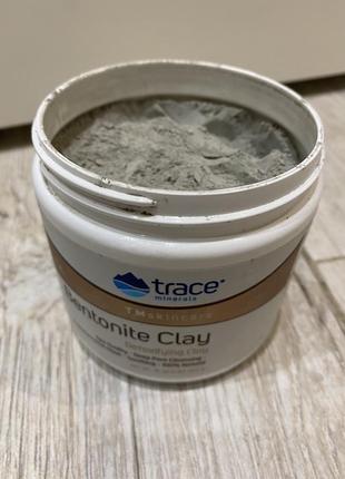 Маска індійська лікувальна бентонітова глина, bentonite clay, trace minerals research4 фото