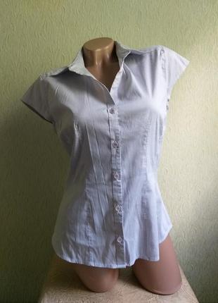 Сорочка в смужку. шведка. стрейчева, тягнеться.