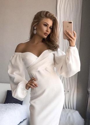 Знижка‼️біле плаття коротке весільне для розпису загс сукню на розпис, сукня на розпис, біле вечірня сукня, біла сукня, біле плаття вечірнє