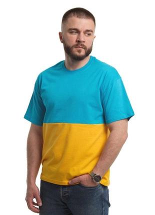 Мужская футболка с коротким рукавом gbi прапор желтый размеры m (13268)