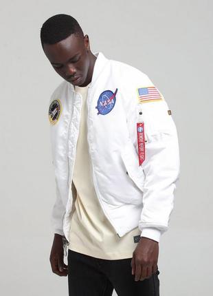 Мужская куртка бомбер nasa ma-1 bomber jacket  alpha industries