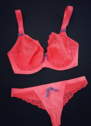 Неоновий мереживний комплект нижньої білизни freya 60f/g/h+xs, 65e/f/g+xs2 фото