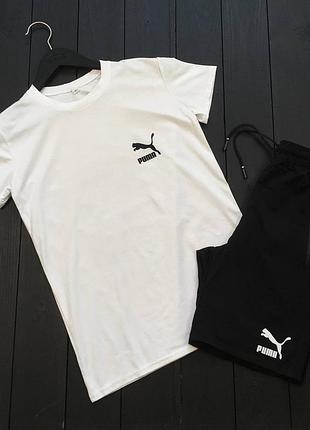Летний мужской спортивный трикотажный костюм puma