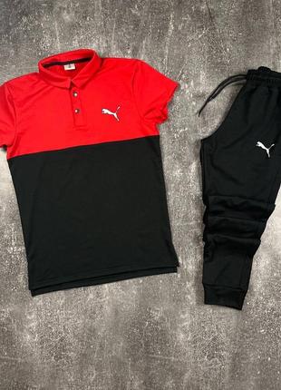 Чоловічий спортивний трикотажний костюм puma