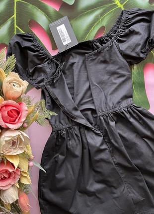 🐈⬛чорна блуза для вагітних/чорна блузка з баскою з бавовняного попліну для майбутньої мами🐈⬛8 фото
