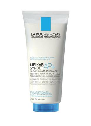 Увлажняющий крем, гель la roche lipikar syndet ap+, ля рош, шампунь, мыло, пена, лосьен