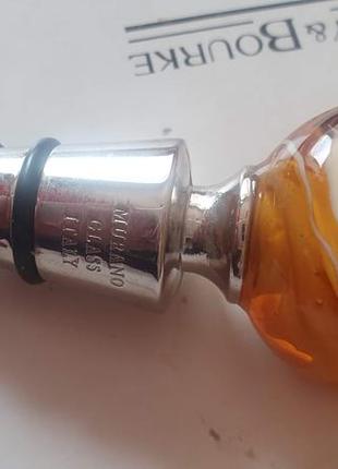 Стопер для пляшок, зроблений з муранського скла3 фото