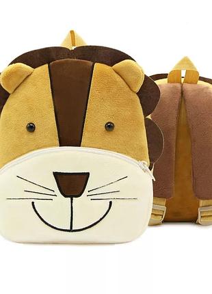 Качественный рюкзак лев мальчику девочке