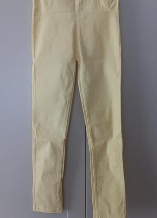 Штани літні, жовті,на дівчинку, стрейчеві, нові, легінси