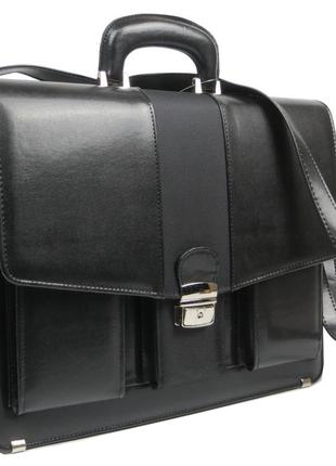 Деловой портфель из эко кожи jpb польша te-88n черный