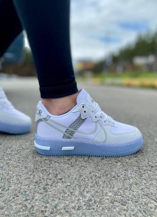 Кросівки жіночі nike air force 1 white blue 21 фото