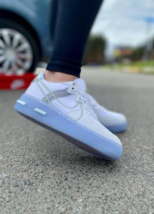 Кросівки жіночі nike air force 1 white blue 23 фото