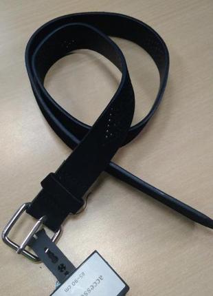 Пояс, ремінь, жіночий, чоловічий, чорний, спилок, замша, c&a, розмір s (85-90см), 21733