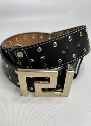 Шкіряний ремінь versace оригінал
