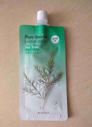 Missha pure source pocket pack - tea tree