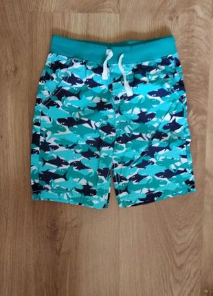 Бомбезні шорти з акулами kiki&koko. 110 см. 4 - 5 років.