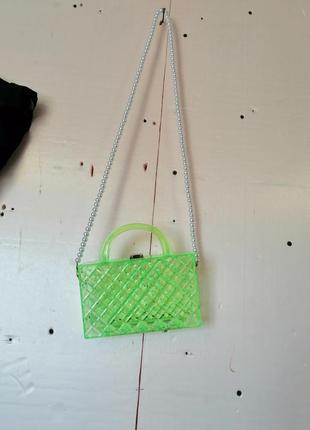 Сумка клатч прозора пластикова каркасна тримає форму сумка сумочка клатч прозрачная пластиковая кар2 фото