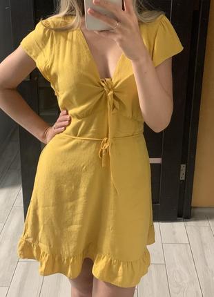 Жовта літня сукня, плаття2 фото