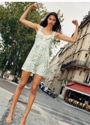 Сатиновое платье zara 4