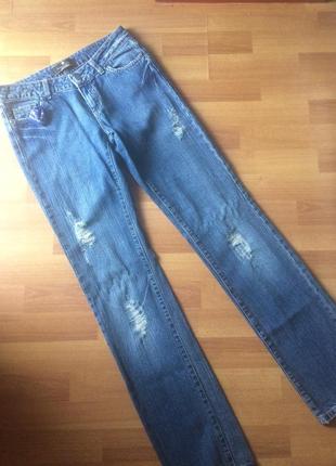 Ідеальні джинси patrizio panichi з потертостями1 фото