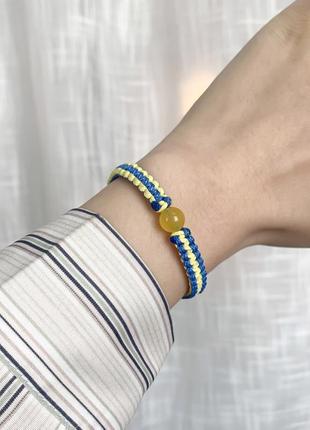💛патріотичний браслет жовто-блакитний браслет фенічка парні браслети плетений браслет 💙7 фото