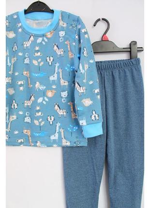 Тепленька піжама для хлопчиків, на байці, ціна від 415 грн2 фото