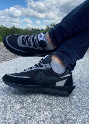 Nike ld waffle sacai black мужские кроссовки найк7 фото