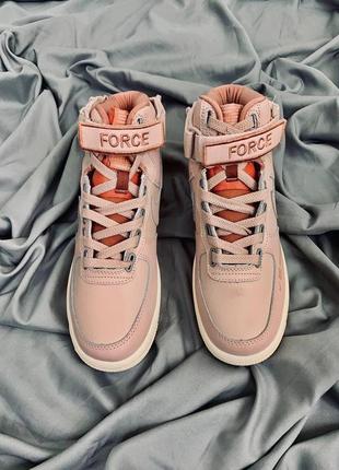 Nike air force 1 high utility pink 2 женские кроссовки найк розовые8 фото