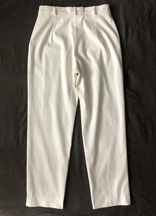 Білі штани з еластаном max mara. 42it7 фото