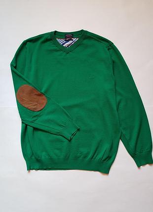 Шикарный шерстяной пуловер paul shark оригинал, мужской свитер италия, шерсть кожа