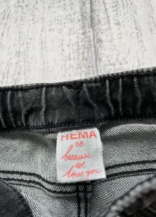 Круті джинси жіночі штани hema 6-9 міс2 фото