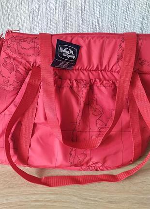 Сумка-переноска розмір 2 середня гранд шериф 52х26х28 см, червона