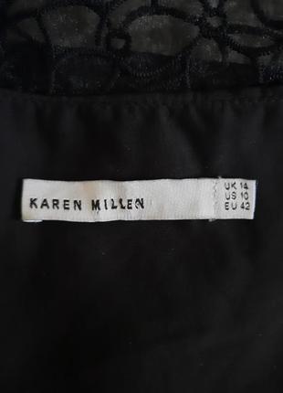 Очень красивое маленькое черное кружевное платье karen millen5 фото