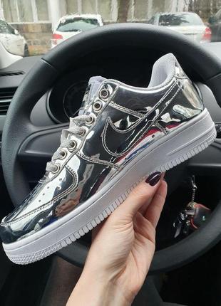 Кросівки жіночі nike air force 1 silver white