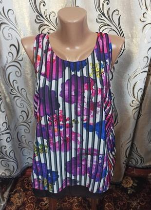 Яркая блуза с цветочным принтом marks & spencer