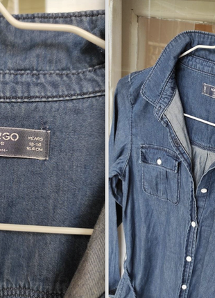 Сукні/ сорочка джинсова з поясом 2