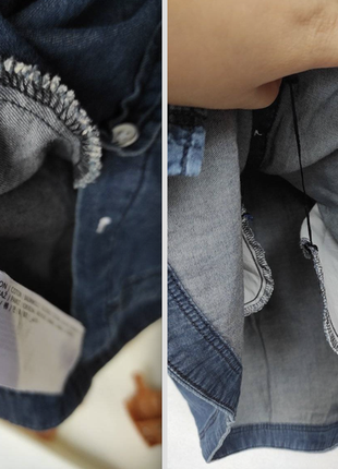 Платье/ рубашка джинсовая с поясом 8
