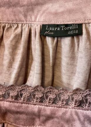 Якісна гарна блуза- туніка/46-48/brend laura torelli4 фото
