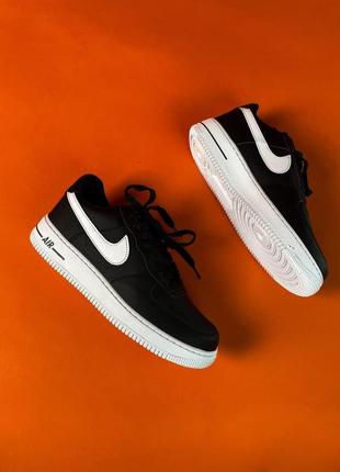 Кросівки чоловічі nike air force 1 nba black white / чоловічі кросівки найк аір форс