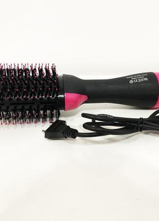 Фен щітка гребінець 3в1 one step hair dryer 1000 вт, 3 режими випрямляч для укладання волосся, стайлер з функцією іонізації7 фото