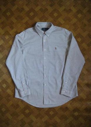 Рубашка микроклетка ralph lauren custom fit филиппины оригинал ☕ 50-52рр