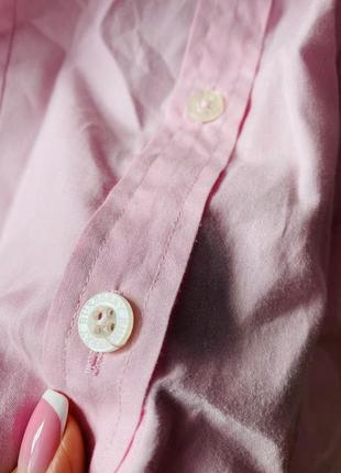 Жіноча рожева розовая сорочка рубашка burberry5 фото