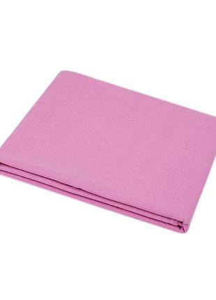 Простынь 150х210см разные цвета iris home premium ранфорс - темно-розовый простирадло бавовна